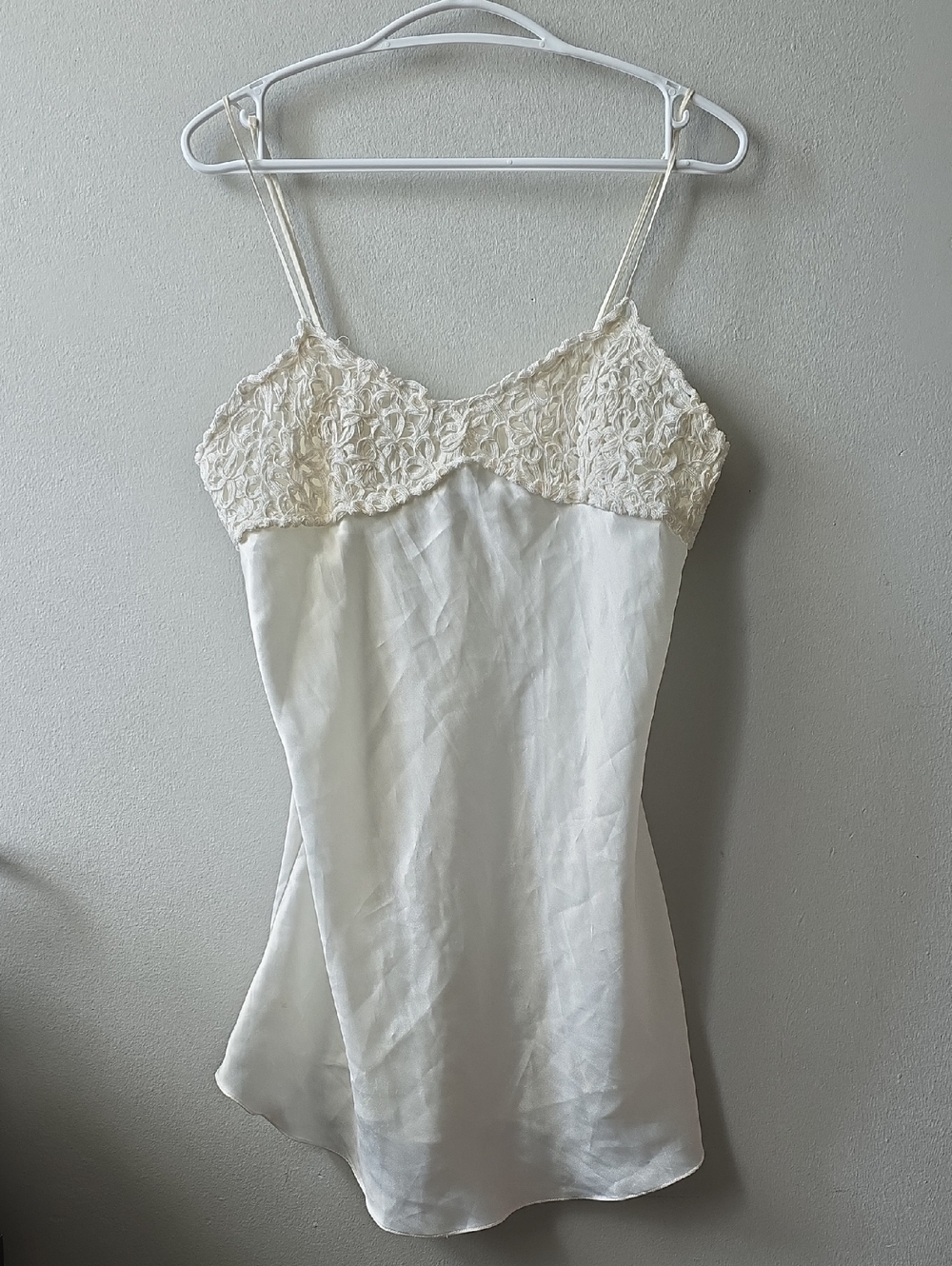 La SENZA Cream Satin Lingerie Top